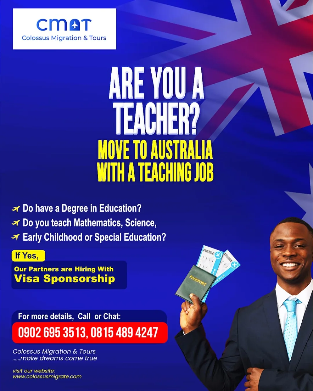 Are you a qualified educator with a passion for making a global impact? This is your chance to live, work, and teach in Australia — with full visa sponsorship provided by our client schools.
Take the next step in your teaching journey and experience life in one of the world’s most livable countries.